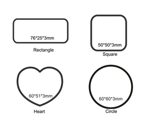 Precio de fábrica Sublimación Espacios en blanco Logotipo personalizado Botones de <span class=keywords><strong>MDF</strong></span> blanco brillante Insignias de nombre imprimibles Redondas con Pin - Product Image 3