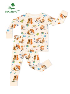 Miozing 	 Ensembles de pyjamas à manches longues toutes saisons pour bébés, vêtements pour bébés en bambou 180 g/m², vente en gros pour boutiques - Product Image 1