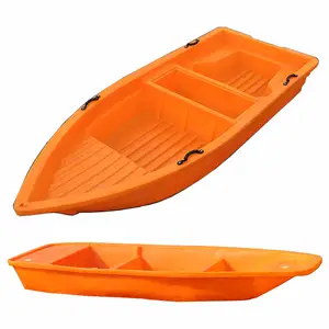 Perahu plastik lapisan ganda, kustomisasi 3m 4m 5m 6m Kayak budaya perahu untuk memancing berkemah dengan motor