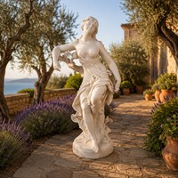 Sculpture de Musée Classique en Marbre Blanc Sur Mesure - Pièce d'Art Haut de Gamme Finie à la Main pour les Propriétés et les Galeries