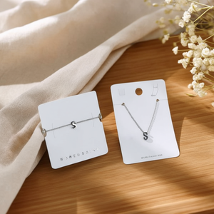 Cavigliera in acciaio inossidabile con lettera S TOBILLERA S Gioielli alla moda per donna - Product Image 3