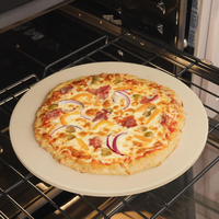 Pierre à pain en céramique cordiérite de haute qualité, robuste, grande plaque ronde pour pizza, pour four et grill, jetable