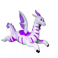Usine personnalisée Fun Squeaky Rideable Pvc Gonflable Dessin Animé Dragon Jouet