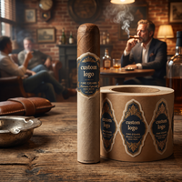 Étiquettes de cigares de luxe personnalisées, étiquettes de cigares en relief avec estampage à chaud, fabrication directe en usine, impression OEM