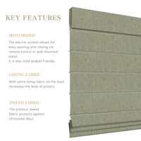 Stores romains personnalisables Allbright, tissu occultant 90% polyester 10% coton, design moderne pour usage domestique
