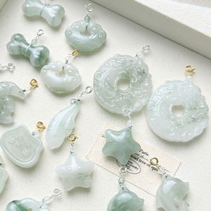 Pendentif Bouddha Ruyi en Jade, Pendentif <span class=keywords><strong>Boucle</strong></span> de Sécurité, Collier en Jade, Accessoires, Fabricant, Vente en Gros - Product Image 4