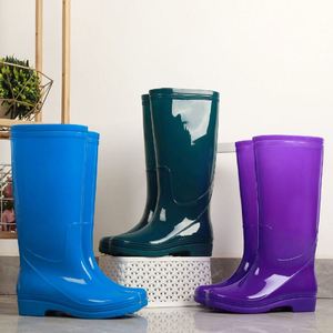 Wholesale High Waterproof Anti-Slip Pvc Outdoor <b>Boots</b> Garden Kitchen Use Lining Adults <b>Rain</b> Shoes - Product Image 2