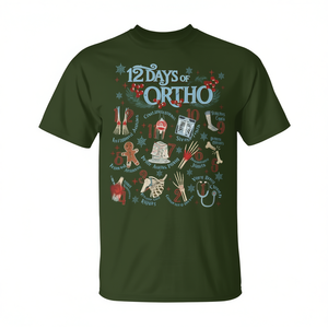 T-shirt pour infirmière orthopédique « 12 jours d'orthopédie », design de Noël - Product Image 2