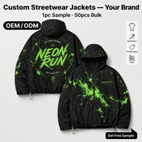 Chaqueta Cortavientos Personalizada de Nailon Termocrómica para Hombre, Impermeable, Resistente al Viento, con Cierre de Cremallera, para Senderismo al Aire Libre, que Cambia de Color