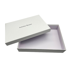 Caja de color con logotipo personalizado, tapa <span class=keywords><strong>y</strong></span> base, caja de regalo rígida para embalaje de vestidos, bufanda, caja de venta al por menor para almacenamiento de ropa de camisetas - Product Image 1