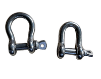 Certifié CE Type européen 316 de qualité marine en acier inoxydable D manille 8mm forgé collier à vis goupille matériel de gréement offshore
