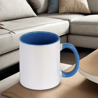 Nouvelles tasses à sublimation blanches 2026 – Fournisseurs de mugs à transfert thermique bicolores, tasses colorées personnalisables avec motifs de logo