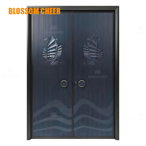 Porte <span class=keywords><strong>de</strong></span> sécurité moderne en acier ignifuge à double battant insonorisée pour studio d'enregistrement, appartement et villa - Product Image 5