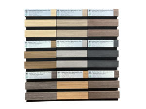 Vigor China Fabricante Mdf Panel acústico para la venta Paneles de pared de listones de madera Panel de listones de madera acústica de pared - Product Image 5