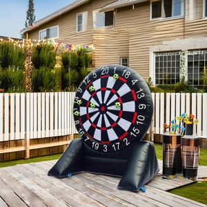 Jeu gonflable commercial de carnaval de football de sport pour adultes PVC noir <span class=keywords><strong>Golf</strong></span> fléchettes 3 mètres de hauteur sac <span class=keywords><strong>d</strong></span>'accessoires de souffleur inclus - Product Image 2