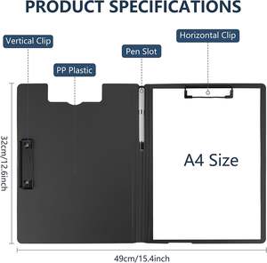 Wholesale <strong>Files</strong> A4 Folder Office Stationery Paper Storage Folder A4 Clipboard Folder - Product Image 5