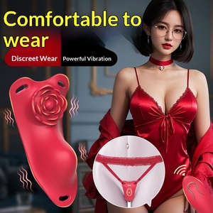 Rose Rose <span class=keywords><strong>Vibrator</strong></span> Wanita yang Dapat Dipakai dengan 10 Frekuensi Getaran, Kontrol Jarak Jauh Nirkabel, Getaran Kuat untuk Penggunaan Masturbasi - Product Image 3
