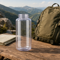 Bouteille d'eau sport OEM ODM 1000 ml en Tritan sans BPA, givrée, à large ouverture, pour la gym, le fitness, les voyages en extérieur
