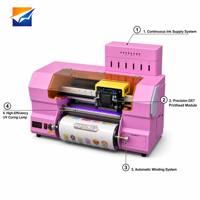 Mesin Pencetak Label 3D Stereo UV-300 UV LED TPU Embossed Presisi Tinggi untuk Stiker Kustom Logo Patch Printer