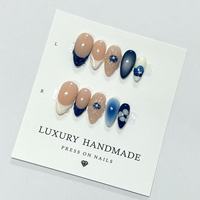 Vente en gros de faux ongles en acrylique 100% peints à la main, de haute qualité, avec colle, magnifiques, luxueux, couvrants, 3D, faits à la main, design pour doigts