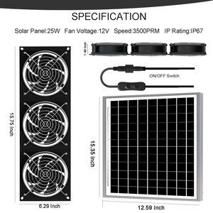 El extractor de aire solar es una solución ecológica y económica para mantener tu hogar fresco - Product Image 2