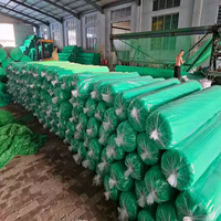 Zwaarwegend 100% virgin HDPE schaduwnet zwart groene kleur gebreid zonwerend net voor landbouwkasafdekking