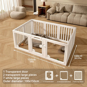 Recinto per Cani in Plastica Ecologica Personalizzato, Facile Montaggio con Bottoni, Pieghevole, per Cuccioli e Animali Domestici di Piccola/Media Taglia - Product Image 6