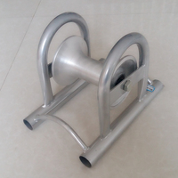 Rouleaux de guidage droits en aluminium pour le tirage de câbles électriques souterrains