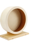 Petite souris silencieuse écologique pour animaux Roue d'exercice pour hamster en bois