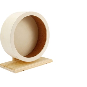 Small Animal Eco-Friendly Silent Mouse Running Spinner <strong>Wheel</strong> Toy <strong>Wooden</strong> <strong>Hamster</strong> Exercise <strong>Wheel</strong> - Product Image 5