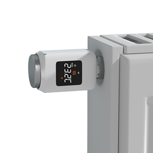 SIXWGH <span class=keywords><strong>Thermostat</strong></span> de <span class=keywords><strong>radiateur</strong></span> intelligent WiFi/Zigbee (TRV) programmable 7 jours, 30 % d'économie d'énergie, compatible hôtel et extérieur - Product Image 1