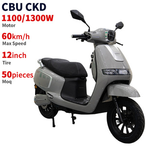 Motocicleta Eléctrica para Adultos CKD SKD de 12 Pulgadas, Hermosa Motocicleta Eléctrica de 1100/1300W, Velocidad de 60km/h, con 2 Asientos - Product Image 6