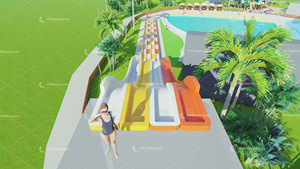 CMWaterparks Diseña <span class=keywords><strong>Equipos</strong></span> de Juegos Acuáticos de Fibra de Vidrio, Tobogán Acuático de Fibra de Vidrio Más Popular - Product Image 3