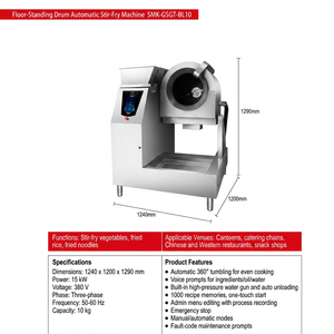 Machine à frire automatique électrique pour restaurant, <span class=keywords><strong>robot</strong></span> de cuisine avec intelligence artificielle intégrée - Product Image 6