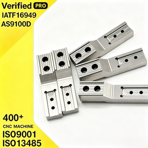 Custom Precision CNC Machined Stepped Aluminum Guide Rails / <b>Mounting</b> <b>Blocks</b> Stepped Multi-Tier Profile Precision Machined Guide - Product Image 1