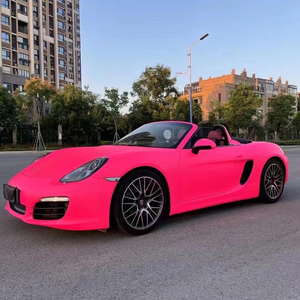 WRAPMASTER 1.52*17 mètres, film de protection de voiture de course personnalisé, peinture originale brillante rose fluorescente - Product Image 1