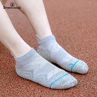 Bioserica Era Chaussettes de sport à la cheville Performance Tech pour homme coupe basse avec logo réflecteur rembourré et respirant anti-odeur pour la course à pied