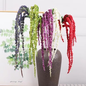 Fiori Artificiali Decorativi <span class=keywords><strong>di</strong></span> Amaranto Verde in <span class=keywords><strong>Plastica</strong></span> <span class=keywords><strong>di</strong></span> Alta Qualità Effetto Real Touch - Product Image 6