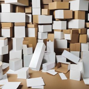 Boîte en carton blanc pliable à faible MOQ, 350g, petit format, pour emballage cadeau, bon prix - Product Image 2