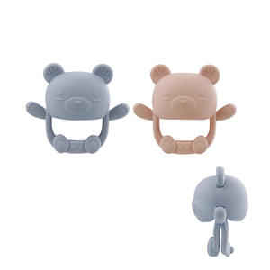 Tùy chỉnh biểu tượng ngăn chặn rơi BPA free kháng khuẩn thiết kế mới Silicone mọc răng đồ chơi cho bé <span class=keywords><strong>3</strong></span> tháng tuổi - Product Image 2