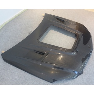 2007-2014 Car Upgrade Carbon Fiber Transparent <b>Engine</b> <b>Hood</b> New Condition Fit for Benz C-Class W204 C63 Wet Carbon Fiber - Product Image 2