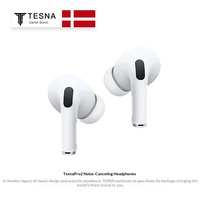 TesnaPro2 Écouteurs sans fil intra-auriculaires à réduction de bruit active, étanches IPX5, avec charge sans fil 5.4, moins de 3 heures