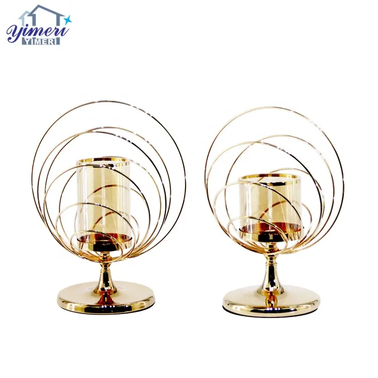 New Product Ideas 2020 Modern Pedestal Hurricane Cylinder Glass Candle Holders