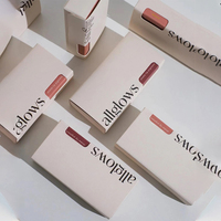 Boîtes d'emballage de luxe pour rouge à lèvres en carton, personnalisées avec logo imprimé, pour gloss et cosmétiques, vente en gros
