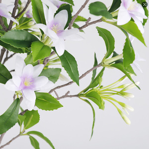 Fleurs artificielles de Murraya Paniculata bleues, blanches, roses, violettes, en plastique et soie, haute simulation, pour décorations de maison et de mariage - Product Image 3