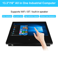 13.3 16 pouces 1920*1080 Promotion écran Lcd tout en un panneau industriel Pc ordinateur écran tactile Pc intégré tout en un Pc