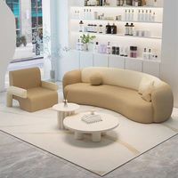 Ensemble de canapés de réception de luxe en cuir modulaire, style minimaliste moderne, pour bureaux commerciaux, écoles, extérieurs et chambres
