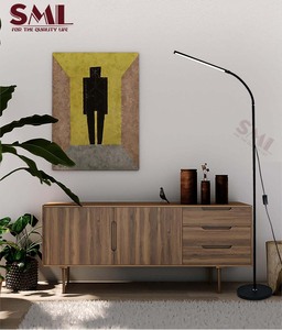 SML moderne <span class=keywords><strong>Led</strong></span> debout <span class=keywords><strong>lampadaire</strong></span> lampes lampes décor à la maison luxe nuit <span class=keywords><strong>lampadaire</strong></span> 360 degrés Rotation métal Support bras lumière - Product Image 3