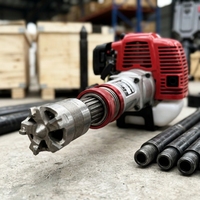 Foreuse d'exploration portable 15m 100mm, moteur à essence, boîte de vitesses, légère, pour forage diamanté et échantillonnage géologique YJC