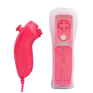 Pink Nunchuck And Remote with Motion NO BOX